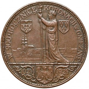 Medaille zum 900. Jahrestag der Krönung von Bolesław Chrobry 1924