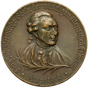 Niemcy, Quedlinburg, Medal na 200 urodziny poety Friedricha Gottlieba Klopstocka 1924