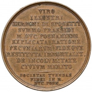 Medaille, Poznan, Zerboni di Sposetti 1825