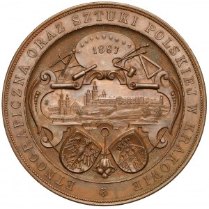 Medal, Wystawa Krajowa Rolnicza i Przemysłowa... Kraków 1887 (Pittner)