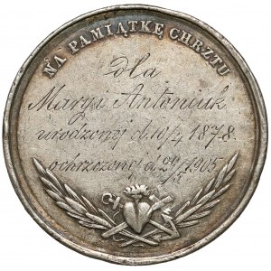 Medal Na Pamiątkę Chrztu, 1905 r.