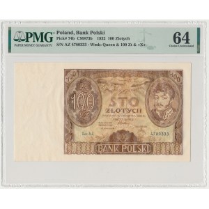 100 złotych 1932 +X+ w znaku wodnym