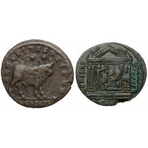 Cesarstwo Rzymskie, Zestaw monet brązowych - Maksencjusz i Julian II Apostata (2szt)