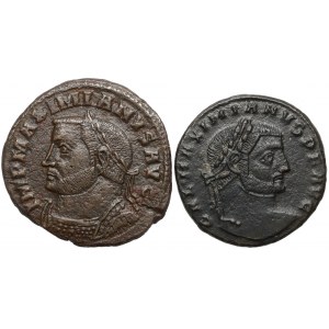 Cesarstwo Rzymskie, zestaw monet brązowych - Maksymian (2szt)