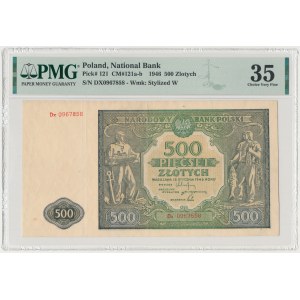 500 złotych 1946 - Dx - seria zastępcza