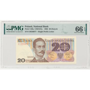 20 złotych 1982 - U