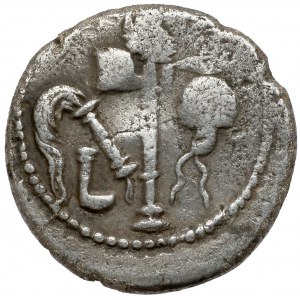 Republika, Juliusz Cezar (49-48 p.n.e.) Denar - Słoń