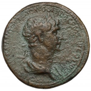 Trajan (98-117 n.e.) Sesterc, Rzym - RZADKOŚĆ