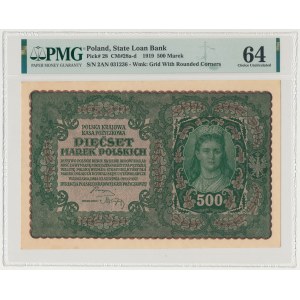 500 mkp 1919 - II Serja AN (Mił.28d)