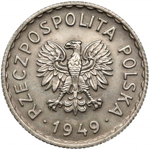 Próba NIKIEL 1 złoty 1949