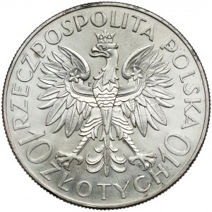 PRÓBA 10 złotych 1933 Sobieski - bardzo rzadka