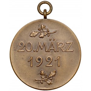 Medaille, Oberschlesien (Ober Schlesien) - 20. März 1921