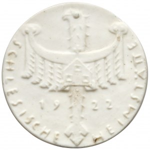 Schlesien, Medaille 1922 - Für die Forderung des Krieger Heimstattenbaues