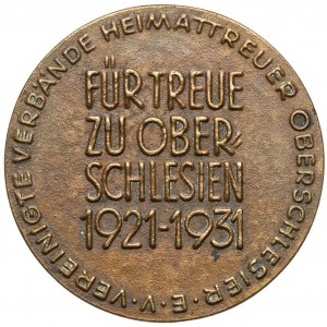 Medal, Górny Śląsk, 1921 - 1931