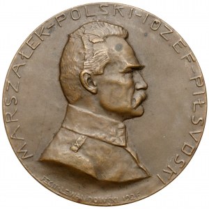 Józef Piłsudski - Medaille von St. Lewandowski 1926 - Rarität