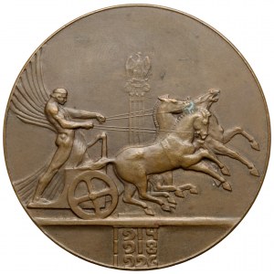 Józef Piłsudski - Medaille von St. Lewandowski 1926 - Rarität