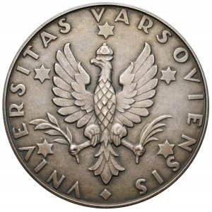 Medal, 150 rocznica powstania Wydziała Prawa Uniwersytetu Warszawskiego, 1958