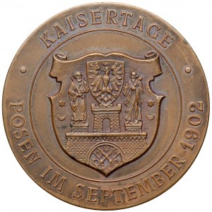 Medal, Imperial Days in Poznań | KAISERTAGE POSEN IM SEPTEMBER 1902