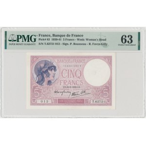 Francja, 5 Francs 1939