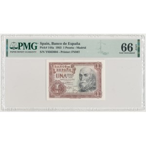 Spain, 1 Peseta 1953