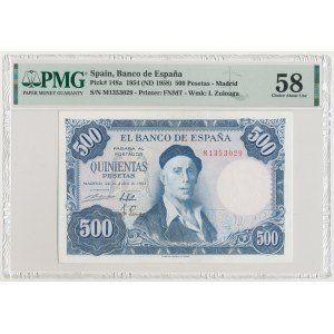 Hiszpania, 500 Pesetas 1954