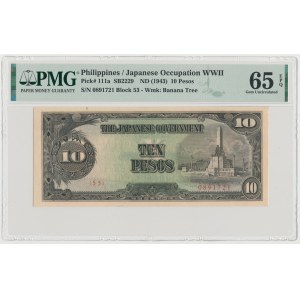 Philippines, Japanese Occupation WWII, 10 Pesos (1943)