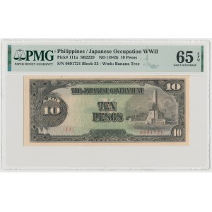 Philippines, Japanese Occupation WWII, 10 Pesos (1943)