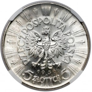 Piłsudski 5 złotych 1936 - PIĘKNE