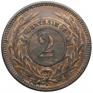 Urugwaj, 2 centesimos 1869
