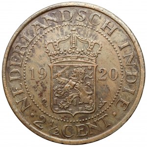 Indonezja (Netherlands East Indies), 2-1/2 centa 1920