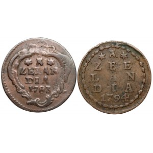 Niderlandy, 1 duit 1783-1784, zestaw (2szt)