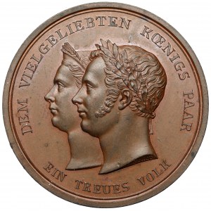 Württemberg, Wilhelm I., Medaille 1823 - Geburt von Prinz Charles