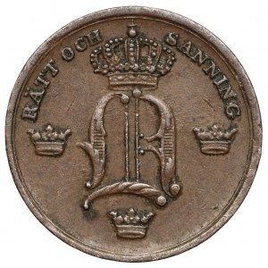 Szwecja, Oskar I, 1/6 Skilling Banco 1853