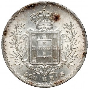 Portugalia, Karol I, 500 reis 1891