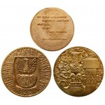 Złocone medale PRL w etui (3szt)