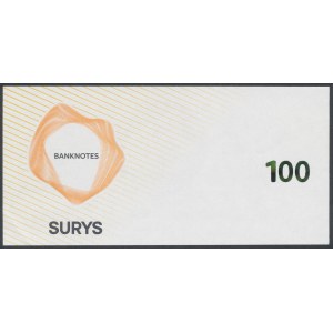 SURYS, banknot testowy hologram 100