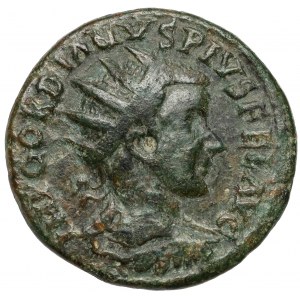 Gordian III (238-244 n.e.) Moesia Superior, Viminacjum, AE Dupondius