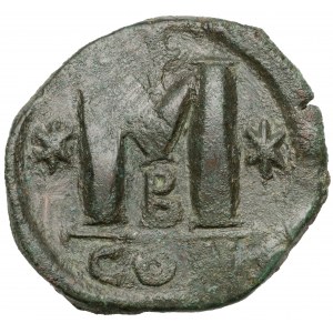 Justynian I (527-565 n.e.) Follis, Konstantynopol