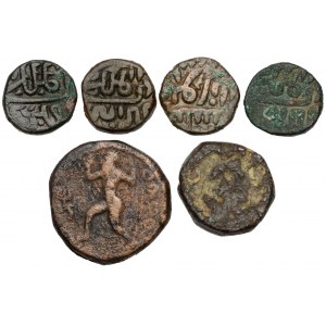 Indie i Kuszanie, zestaw monet (6szt)