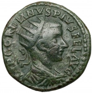 Gordian III (238-244 n.e.) Moesia Superior, Viminacjum, AE Dupondius