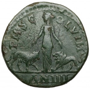 Gordian III (238-244 n.e.) Moesia Superior, Viminacjum, AE Dupondius