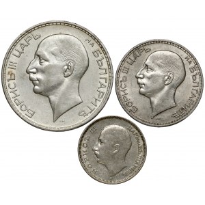 Bułgaria, 20, 50 i 100 leva 1934-1940, zestaw (3szt)