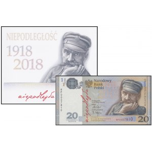 20 złotych 2018 - Niepodległość nr 7810 - w folderze PWPW