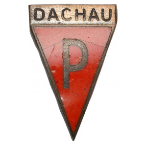 Odznaka pamiątkowa Dachau + numer obozowy (?)