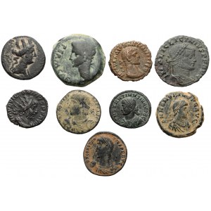 Zestaw monet antycznych - Grecja i Rzym (9szt)