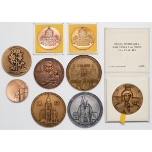 Medals, John Paul II, set (9pcs)