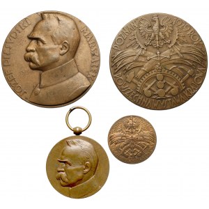 Seria medali na 10-lecie niepodległości 1918-1928 (4szt)