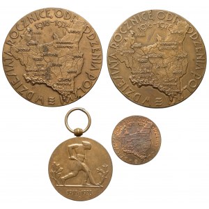 Seria medali na 10-lecie niepodległości 1918-1928 (4szt)