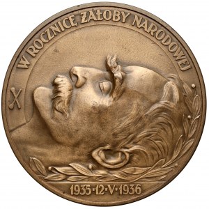 Medal, Rocznica śmierci Józefa Piłsudskiego 12.V.1936