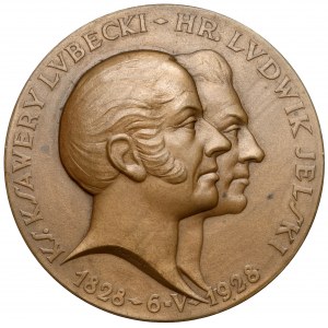 Medal, 100-lecie Banku Polskiego, Lubecki-Jelski, 1928